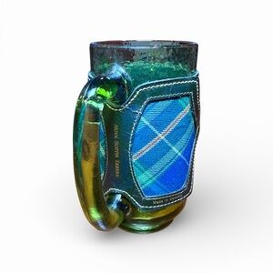Vintage Highly Collectable Green Nova Scotia Tartan Beer Mug w/ RemoveableSleeve
